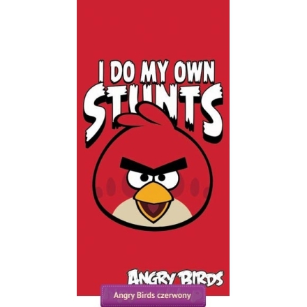 Beach towel Angry Birds Red