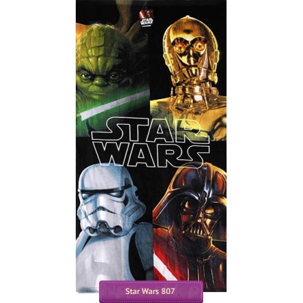 Beach towel with Star Wars characters