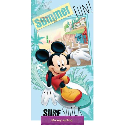 Kids beach & bath towel Disney Mickey Mouse surfing, Faro