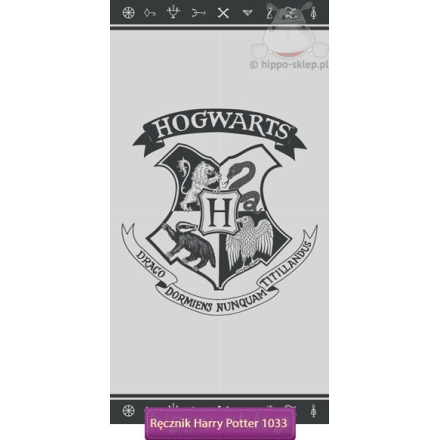 Harry Potter kids towel 70x140, gray
