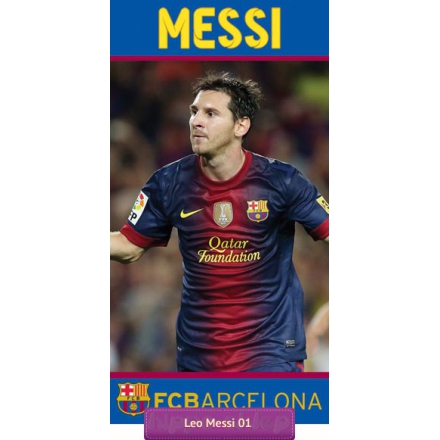 Football beach towel Leo Messi FCB 4007 (820-372) FC Barcelona