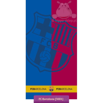 Large beach towel FC Barcelona team colors FCB 3001 Carbotex