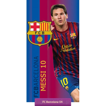 Football beach towel Leo Messi, FCB 1006, FC Barcelona, Carbotex