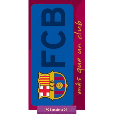 FC Barcelona football towel with crest & team colors, FCB 1007