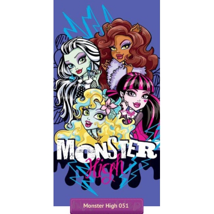 Beach towel with Monster High fashion dolls from Mattel, 70x140