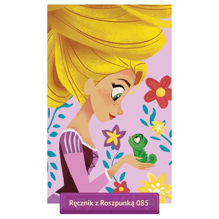 Princess Rapunzel small kids hand towel 40x60, violet 