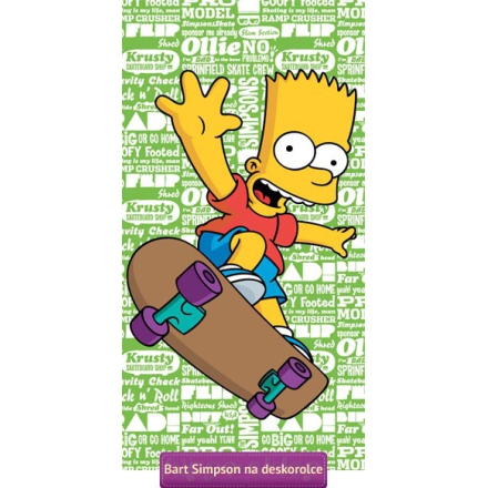 Beach towel Bart Simpson