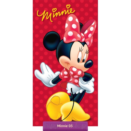 Disney Minnie Mouse red kids towel. STC 04BT, Detexpol 
