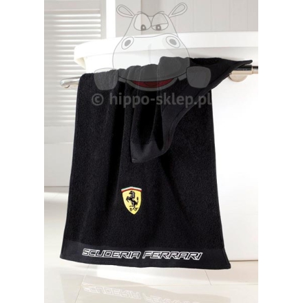 Bath towel Ferrari black