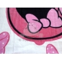 Pink and white Disney Minnie Mouse beach towel
