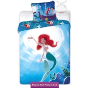 Kids bedding with Ariel Little Mermaid Disney Princess 140x200 in blue
