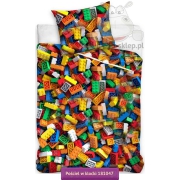 Colorful plastic brick kids bedding design 120x160, 100x160