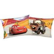 Reversible pillowcase with McQueen & Mater - Disney Cars,40x60 cm