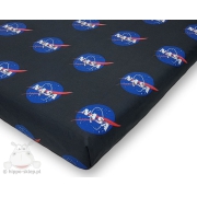 NASA cotton flat sheet 140x200, black