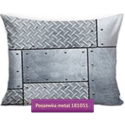 Steel sheet imitation pillowcase 70x80, 50x60 or 50x50 cm, steel-gray