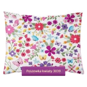 Pillowcase with flowers & butterflies glow in the dark