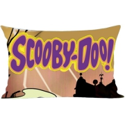 Scooby Doo sign large pillowcase 50x80, brown