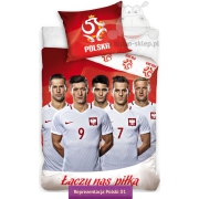 Bedding with Polish football team players 140x200 or 150x200 