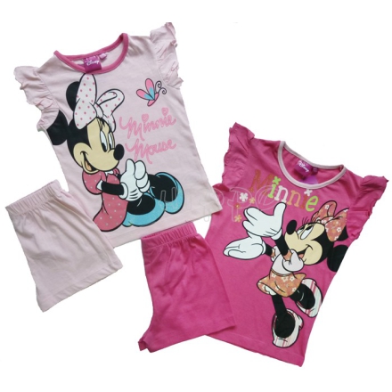 Disney Minnie Mouse pajamas  for girls, short sleeve and shorts