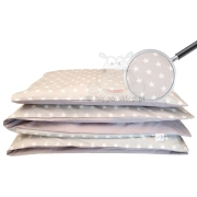 Be Baby bedding in gray with white stars, Poldaun 