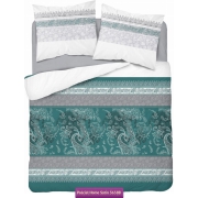 Satin bedding with a paisley motif 150x200 or 160x200