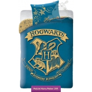 Hogwarts crest - Harry Potter bedding set 140x200 or 140x180, blue