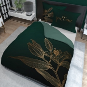Bottle-green lily flowers bedding you&me