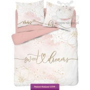 Bedding flower theme and golden accents 150x200 or 160x200
