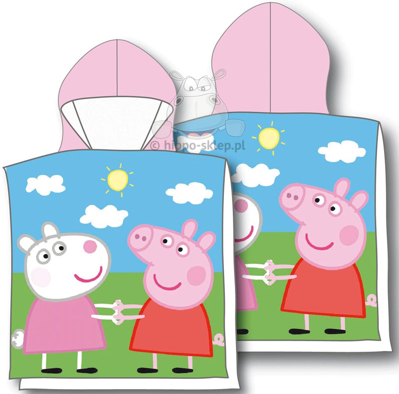 PEPPA PIG GEORGE PONCHO TOWEL WITH HOOD FOR KIDS
