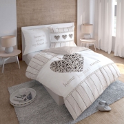 Romantic bedding set Home sweet home 2969-A, Detexpol