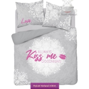 Adult bed set "Kiss Me" 200x200 + 2x 50x60 