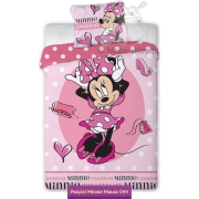 Kids bedding Minnie Mouse 140x200 or 135x200, pale pink