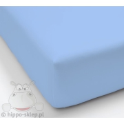 Blue jersey fitted sheet  80x160 or 90x200 cm