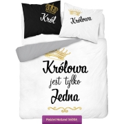 Funny bedding with sentences 150x200 or 160x200 cm