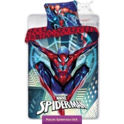 Reversible Marvel Spider-man bed linen 140x200 or 150x200, blue - gray 