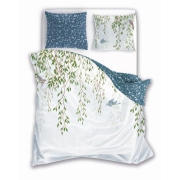Fashion bed linen with leaf sprigs 200x200 or 200x220