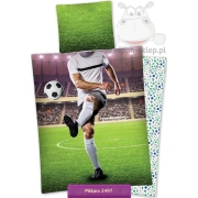 Football player bed linen - My Hero, 135x200 or 140x200, green