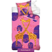Bedding giraffe pink