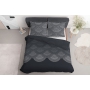 Anthracite bed linen made of satin cotton 200x200