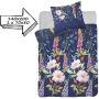 Satin bedding with wild flowers 140x200 + 70x80