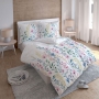 Floral bedding made of satin cotton 3412A, white, 150x200