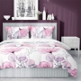 Flowers them cotton satin bed linen 200x200 or 220x200