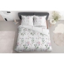 Satin bed linen with wild flowers