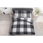 Satin cotton bed linen with the Vichy pattern