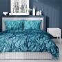Cotton satin bedding with tropical leaves 200x200
