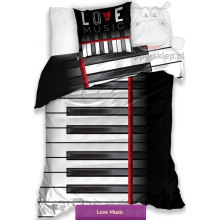 Bedding Love music piano keyboard
