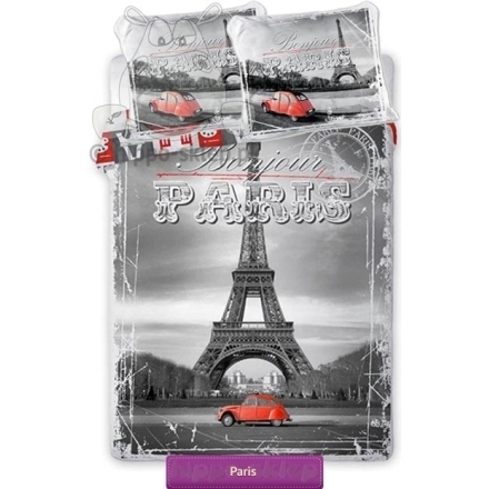 Eiffel Tower bedding set City 04 160x200 + 2x 70x80