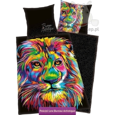 Colorful bedding with lion Bureau Artistique