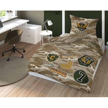 Glow in the dark military bed linen 135x200