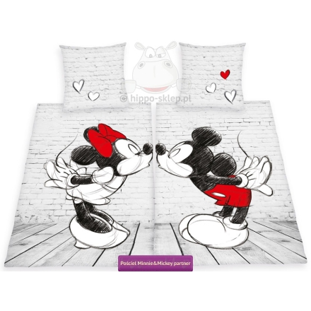 Disney Mickey & Minnie partner double bed set, Herding 4006891921635